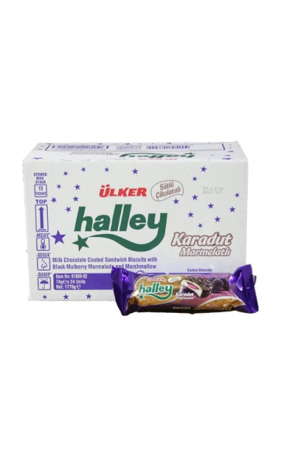 Ülker Halley Karadut Marmelatlı 74 g 24'lü