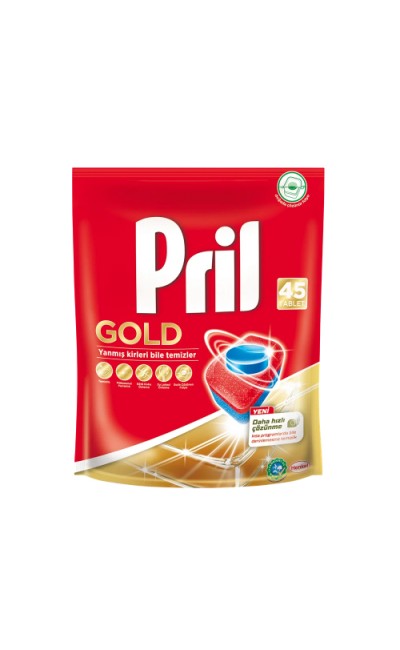 Pril Gold Bulaşık Makinesi Tableti 45'li