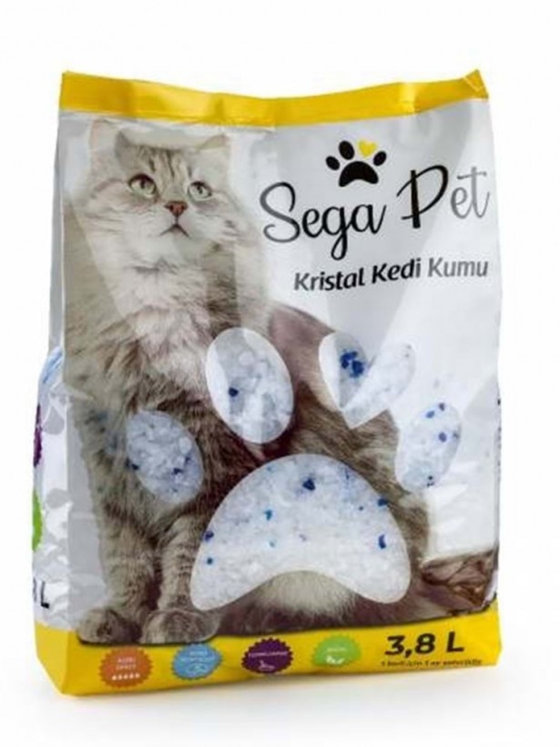 Sega Pet Kedi Kristal Silica Kum 3,8lt