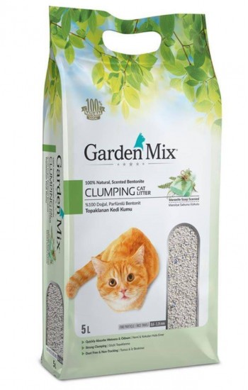 Gardenmix Marsilya Sabun Kokulu İnce Taneli Kedi Kumu 5 Lt…