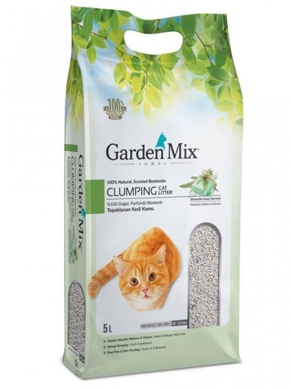 Gardenmix Marsilya Sabun Kokulu İnce Taneli Kedi Kumu 5 Lt