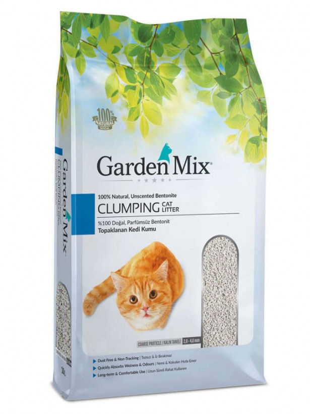 Garden Mix Kalın Taneli Topaklaşan Kokusuz Kedi Kumu 5lt