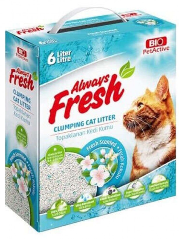 Bio Pet Active Fresh Ferah Kokulu Topaklanan Kedi Kumu 6 Lt